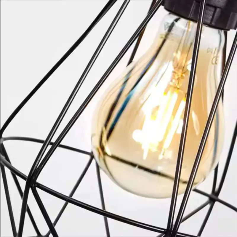 Previzualizare 2: Lustra cu Abajur, GRACIE, Diamant, 4xE14, Negru, Metal