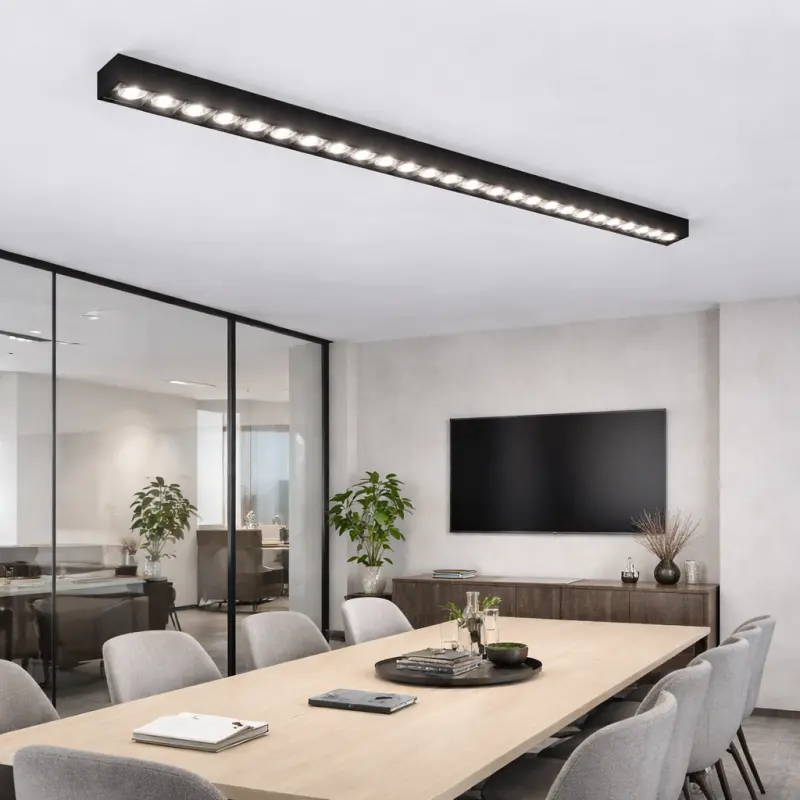 Previzualizare 2: Proiector LED Liniar Aplicat Grila 48W, Lumina Neutra 4000k, 45 surse, 1.2 metri