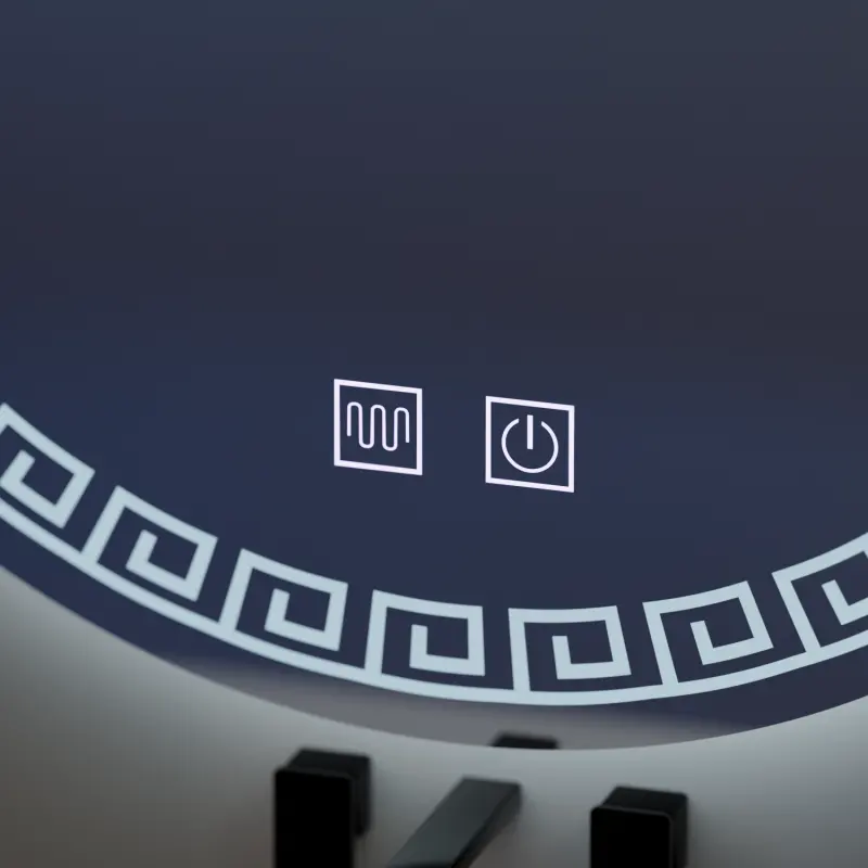 Previzualizare 4: Oglinda LED Rotunda, 70cm, Orhina Touch, Sistem Dezaburire, Dimabila