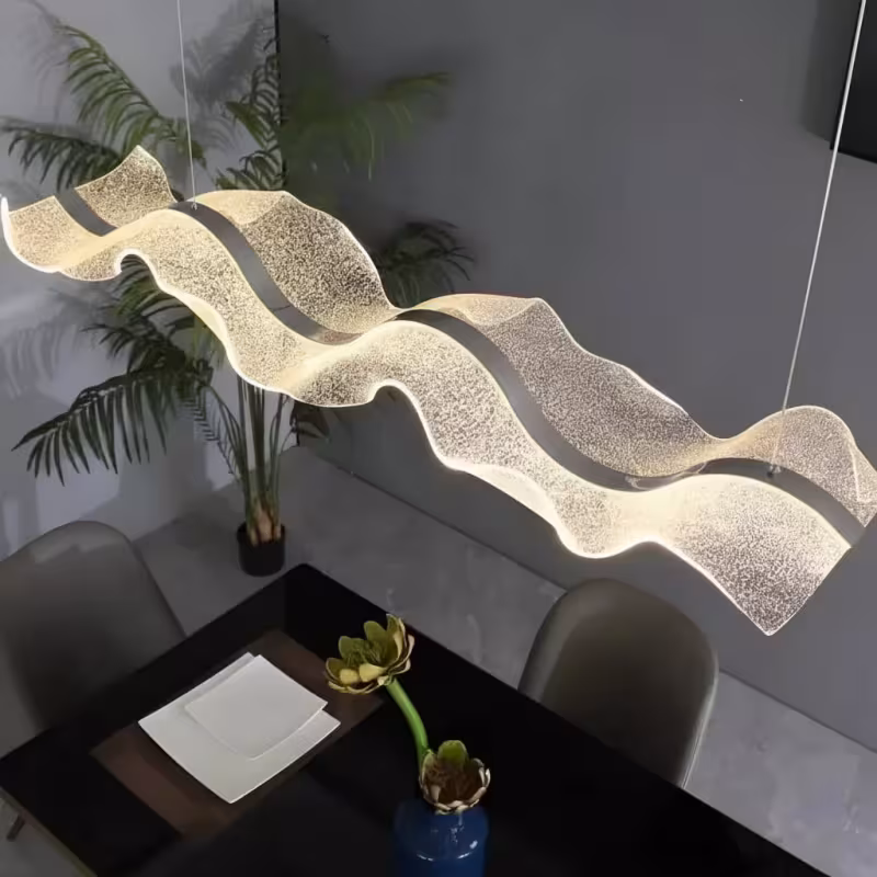 Previzualizare 4: Lustra LED cu Telecomanda, Suspendata AMI 63W, Liniara, Lumina Rece/Calda/Neutra, Alb, Inaltime Reglabila