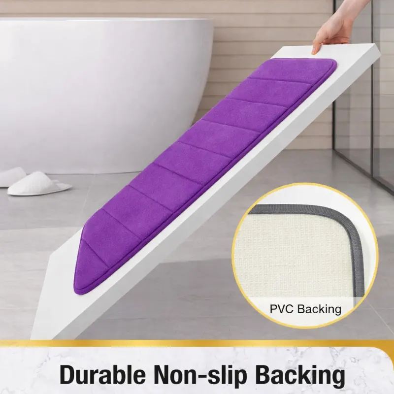 Previzualizare 3: Covoras de Baie, 50x80 cm, Mov, Antiderapant, Absorbant