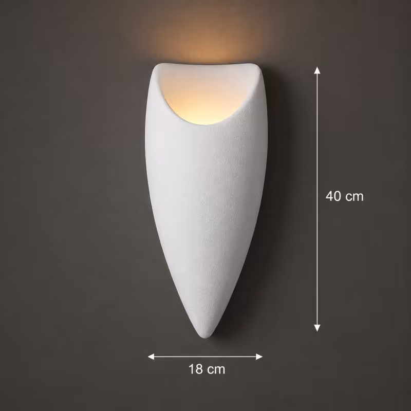 Previzualizare 4: Aplica Decorativa CORVUS, 40x18cm, 1xE27, Polistiren, Alb