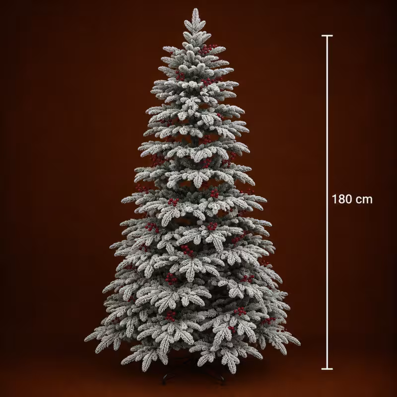 Previzualizare 4: Brad Artificial CRAN, 180 cm, 505 varfuri, Verde si Alb