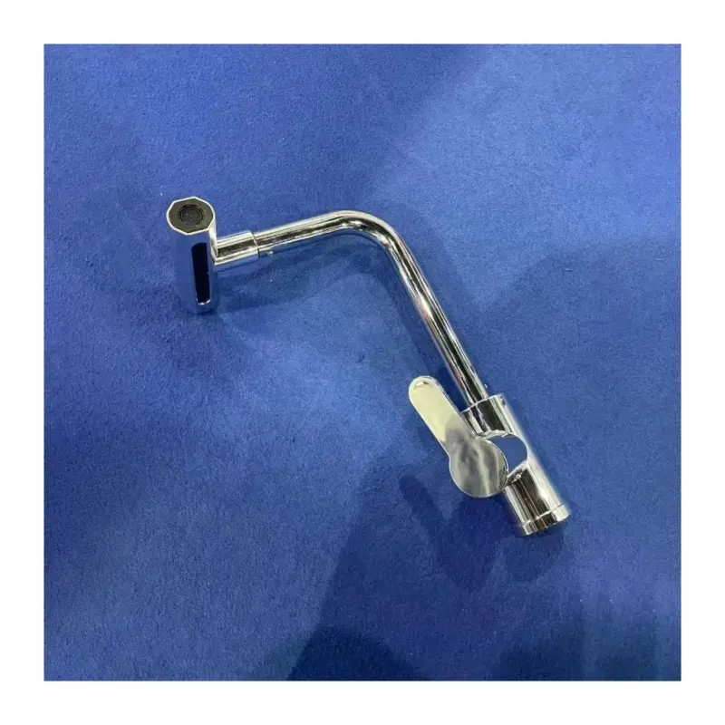 Previzualizare 3: Baterie Lavoar Cartus Ceramic Pipa Rotativa Crom Lucios Racorduri Incluse EC03