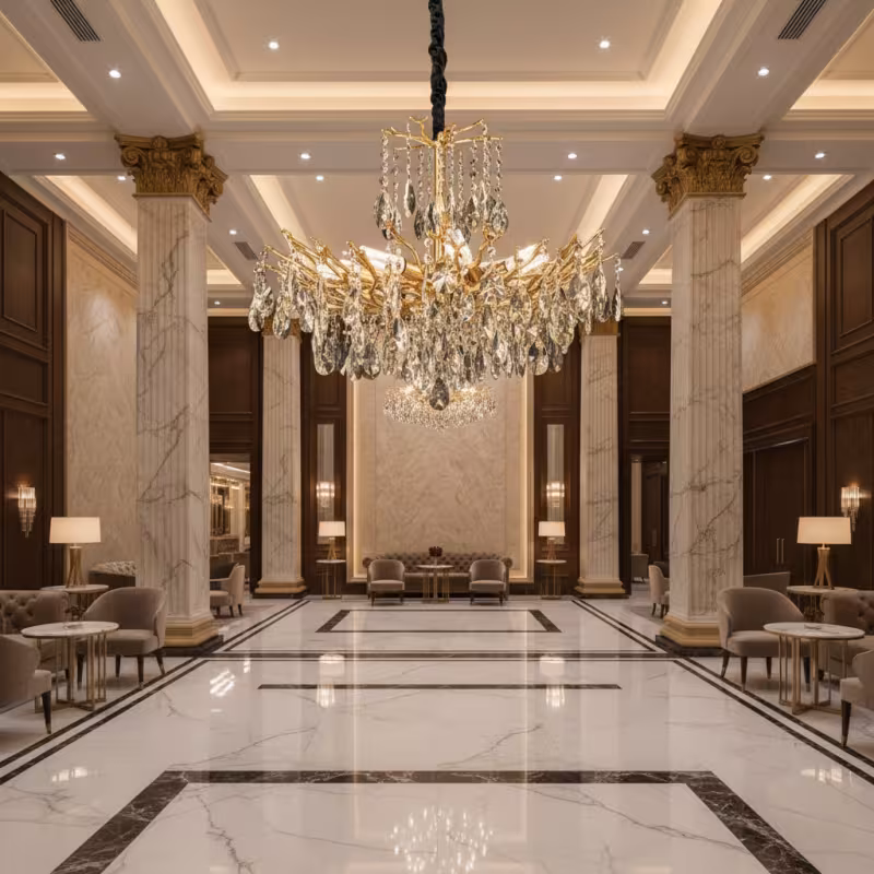 Previzualizare 2: Candelabru Cristal REINA Magno, 6xE14, D60cm, Auriu, Metal si Cristal