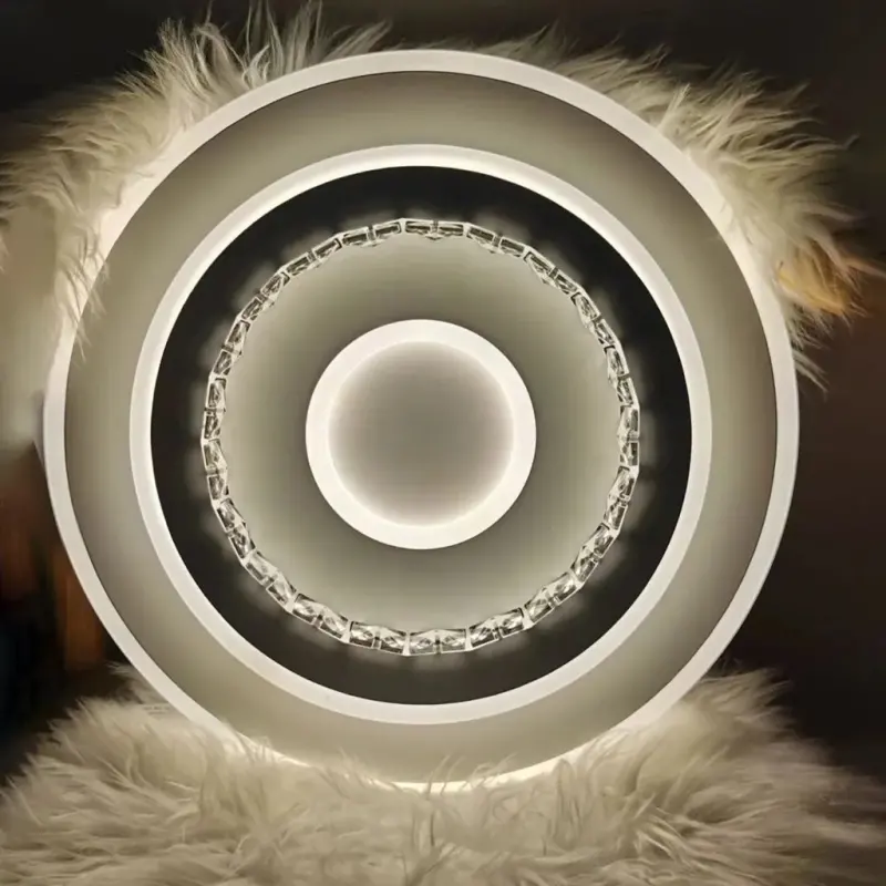 Previzualizare 2: Lustra LED DOLIANA 70W, Diametru 50cm, lumina Rece/Calda/Neutra, Alb