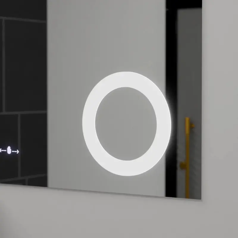 Previzualizare 2: Oglinda LED Rectangulara, 100x75cm, ABSOLU MotionGlow Marcello, Sistem Dezaburire, Ceas & Termometru, Lupa Cosmetica, Dimabila