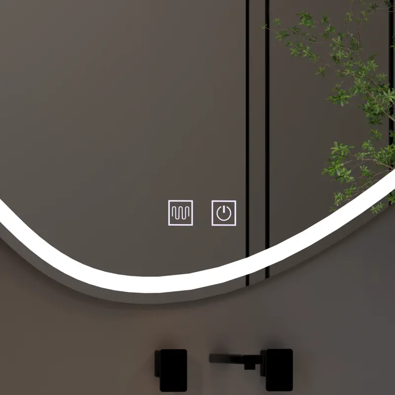 Previzualizare 2: Oglinda LED Touch Quassare, Sistem Dezaburire 90x65 cm