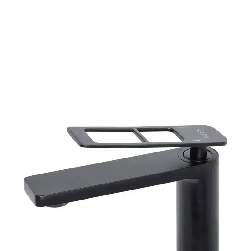 Previzualizare 2: Baterie Lavoar Monocomanda Cartus Ceramic Alama Sanitara Negru Racorduri si Kit Fixare Incluse 9707H