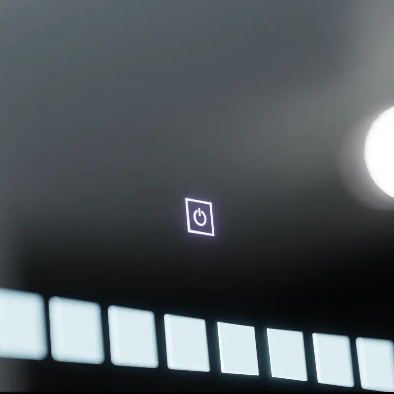 Previzualizare 2: Oglinda LED Rectangulara, 80x60cm, Grid Light Basic Touch