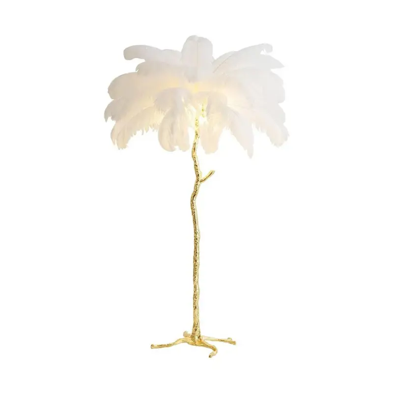 Previzualizare 4: Lampadar Pene Politidis 1 X E14 120cm Alb Auriu