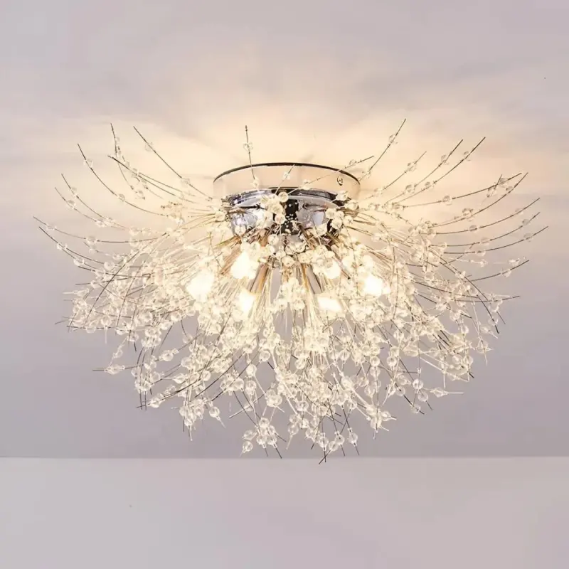 Previzualizare 2: Candelabru Cristal RONDO Vivace, 5x G9, Diametru 40cm, Argintiu Lucios