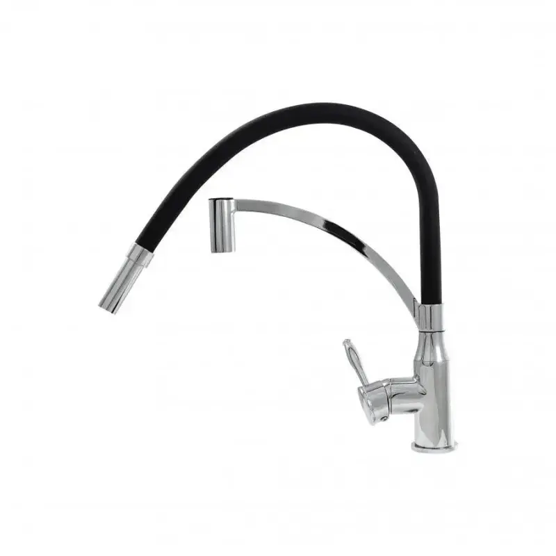 Previzualizare 3: Baterie Bucatarie, Alama Sanitara, Negru cu Crom, WZX/2019