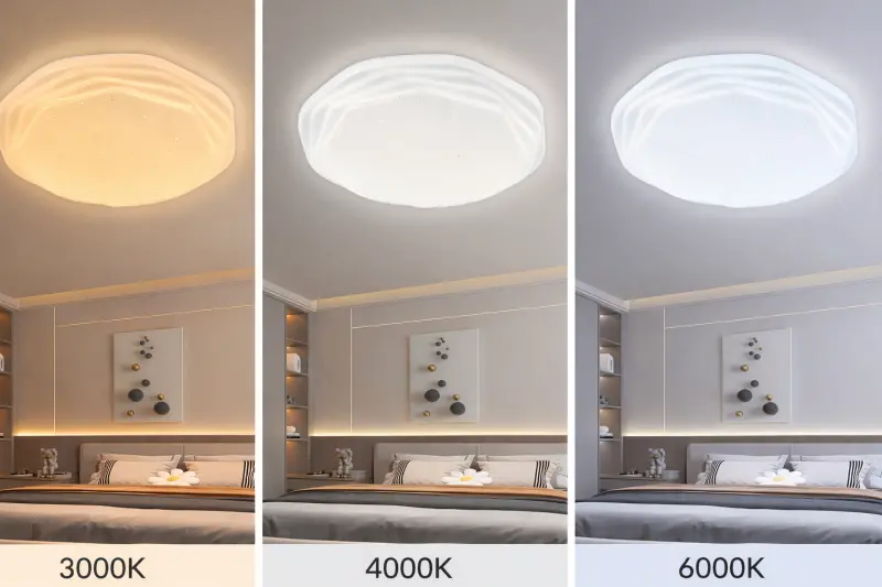 Previzualizare 2: Plafoniera PL152 LED 35 cm, 31W, 3000K / 4000K / 6000K, Alb, Metal si Acril