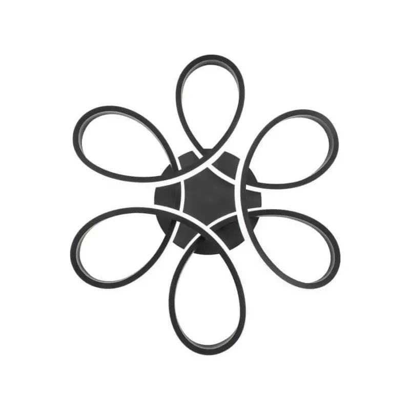 Previzualizare 3: Lustra LED cu telecomanda HELIX 63W, lumina Rece/Calda/Neutra, Dimabila, Negru