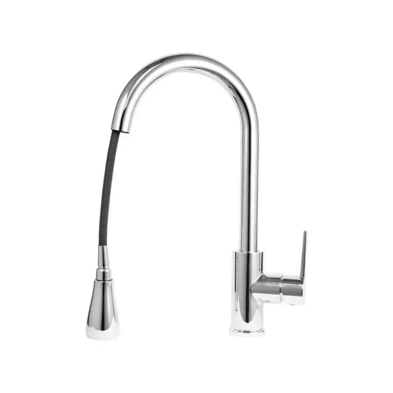 Previzualizare 2: Baterie Bucatarie cu Dus Extractibil, Alama Sanitara, Crom, CF022S