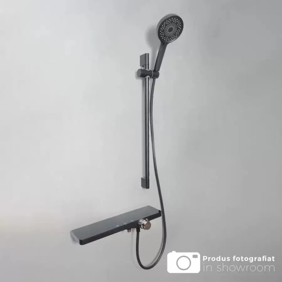 Coloana Dus Inox Lucios Argintiu Negru 11211H