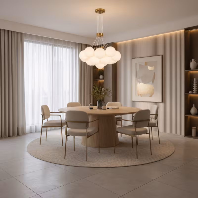 Previzualizare 3: Lustra MODERNA LOFT Bagliore, Glob, 13xE27, Inaltime Reglabila, Auriu
