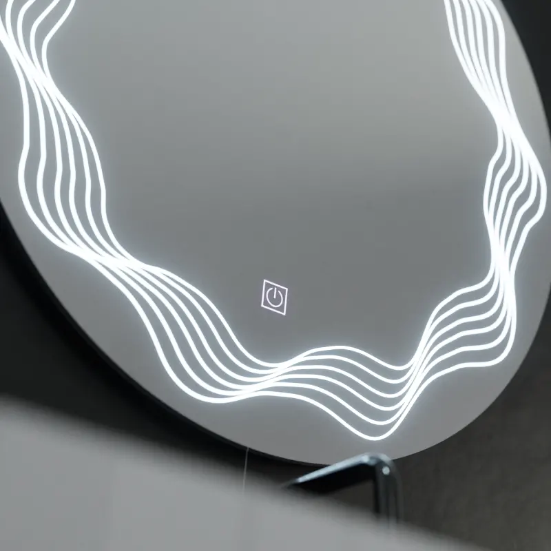 Previzualizare 4: Oglinda LED Rotunda 60cm, Flusso Touch, Sistem Dezaburire, Dimabila