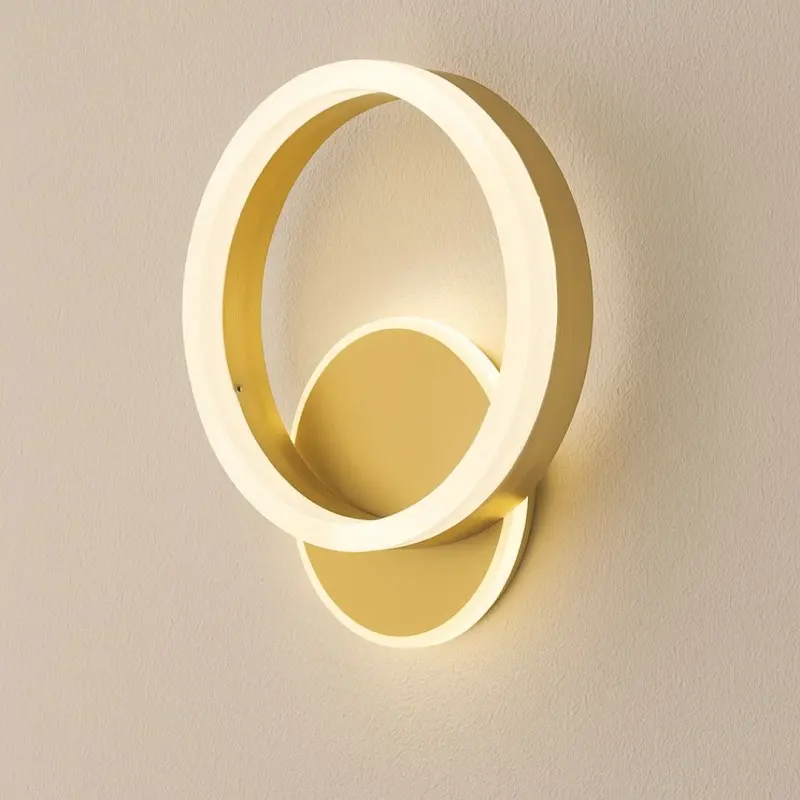 Previzualizare 4: Lustra LED Aplicata cu Telecomanda, Dario, 33W, Lumina Rece/Calda/Neutra, Auriu