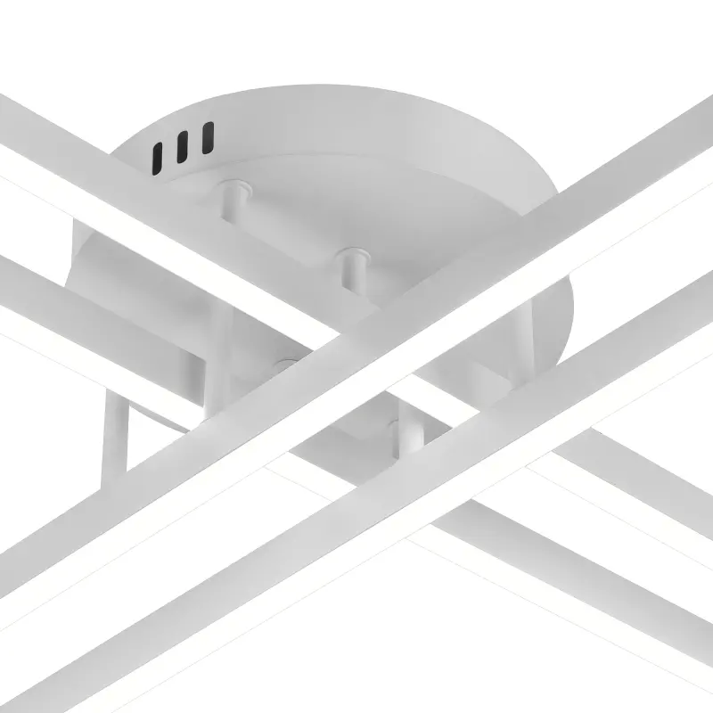 Previzualizare 4: Lustra LED cu Telecomanda GIO, 54W, 4 Elemente, Lumina Rece/Clada/Neutra, Dimabila, Alb