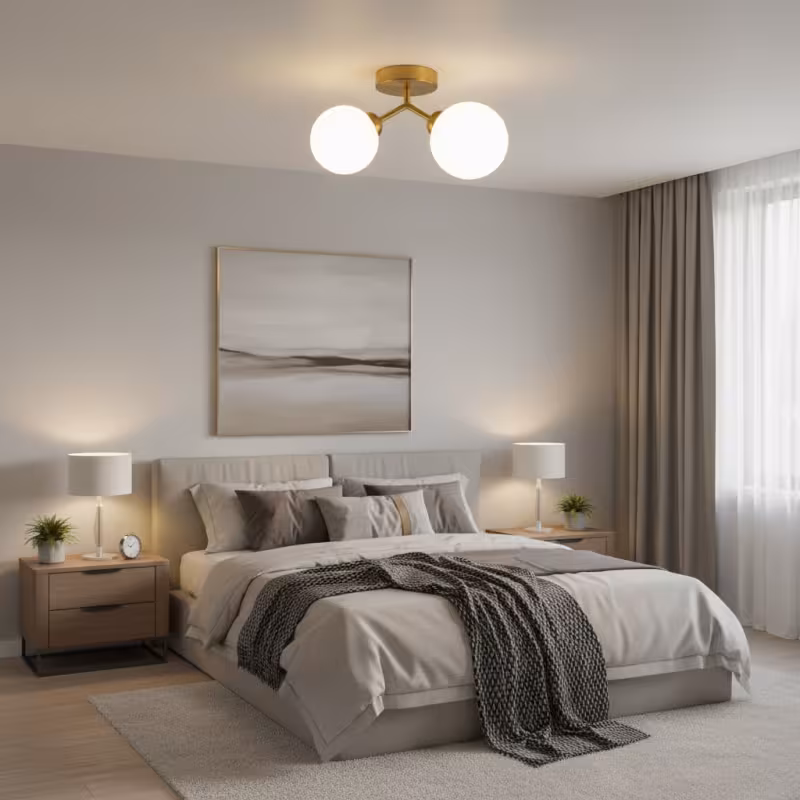 Previzualizare 2: Lustra LED si cristal ORBS, 31cm, 2xG9, Globuri, Auriu
