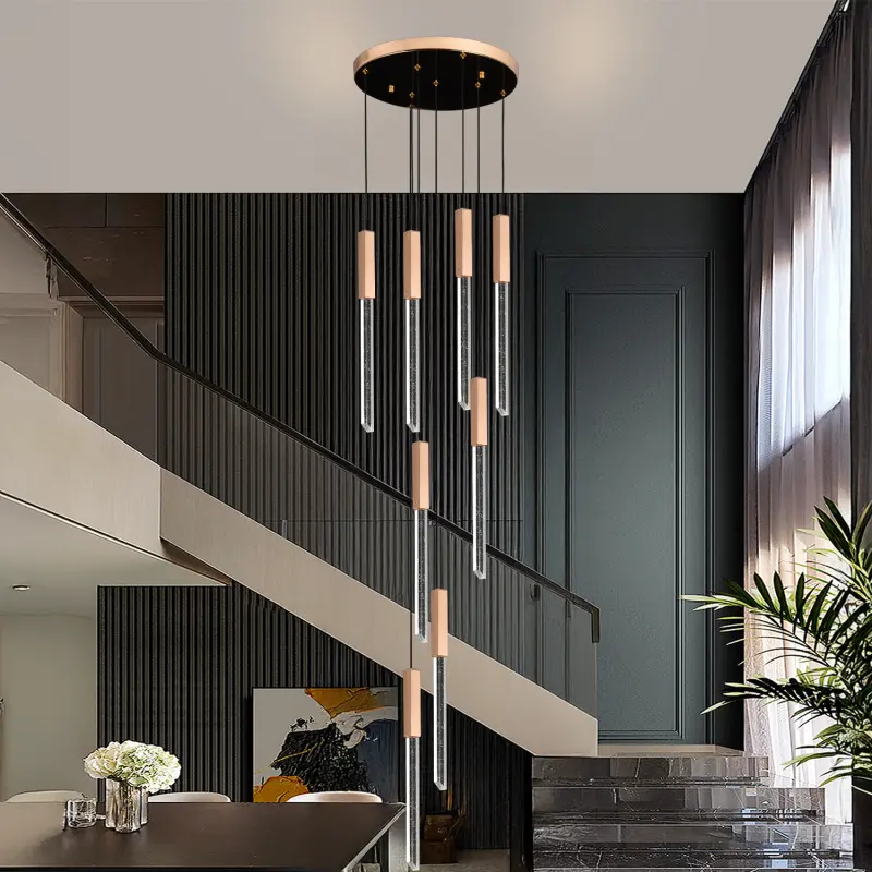 Candelabru Cristal LED BEAMLUX Supremo ,22W, Lumina Calda/Neutra/Rece, Diametru 35cm Auriu