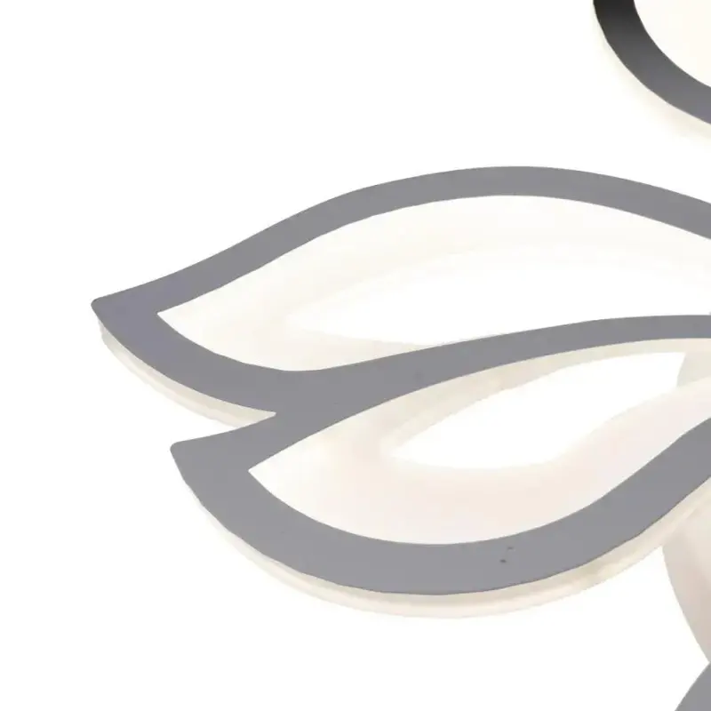 Previzualizare 2: Lustra LED cu telecomanda LILY 86W, 5 Elemente, lumina Rece/Calda/Neutra, Dimabila, Alb