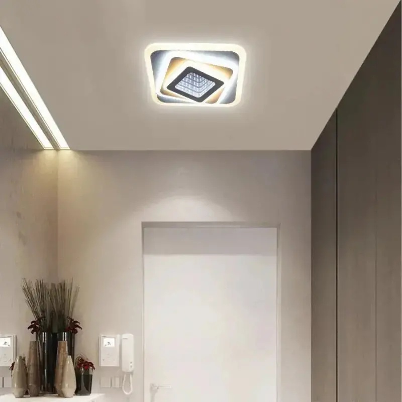 Lustra LED NEXA 3D 46W, Patrata, lumina Rece/Calda/Neutra , Alb