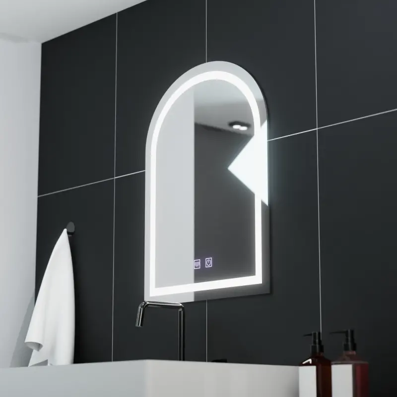 Previzualizare 3: Oglinda LED Arcata 60x80cm, Arco Touch, Sistem Dezaburire, Dimabila