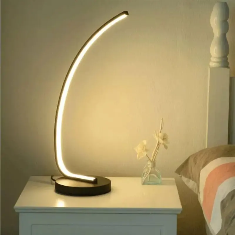 Previzualizare 3: Veioza LED Nemesis, 14W, Lumina Rece/Calda/Neutra, Metal si Acril, Negru