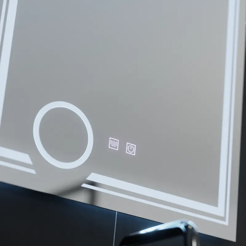 Previzualizare 2: Oglinda LED Rectangulara, 60x80cm, CANTO Touch, Sistem Dezaburire, Dimabila