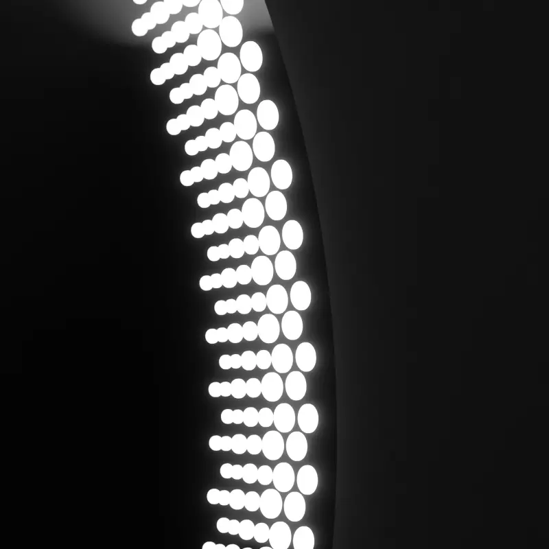 Previzualizare 4: Oglinda LED Rotunda 70cm, Stellaire Touch, Sistem Dezaburire, Dimabila