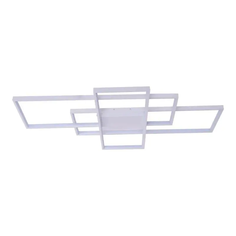 Previzualizare 2: Lustra LED cu telecomanda LANDEN 84W, 3 Elemente, lumina Rece/Calda/Neutra, Dimabila, Alb
