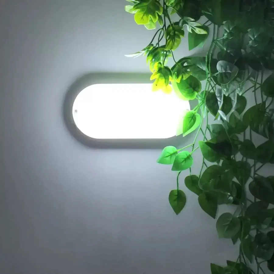 Plafoniera LED FANTAS Ovala 15W 20cm Alb Exterior IP65