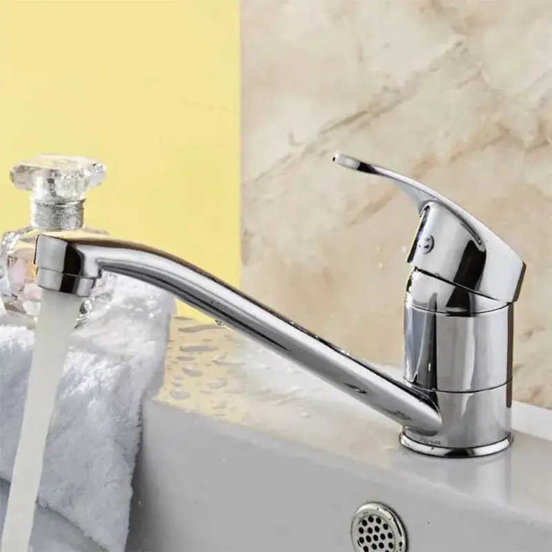Baterie Lavoar, Pipa Pivotanta, Lungime 15CM, Cartus Ceramic, Crom, Racord Inclus
