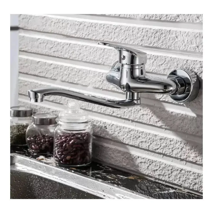 Baterie Bucatarie cu Pipa Rotativa, Aliaj, Crom, PM025