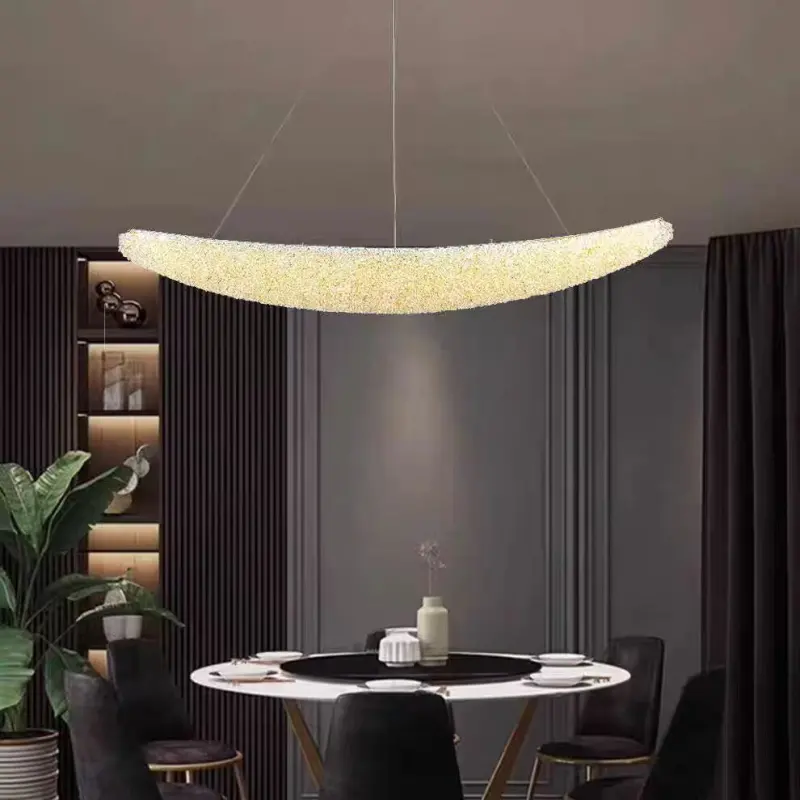 Previzualizare 3: Candelabru Modern cu Cristal, Telecomanda, PRAGA, 31W, Lumina Calda/Neutra/Rece, Lungime 80 cm, Auriu, Inaltime reglabila