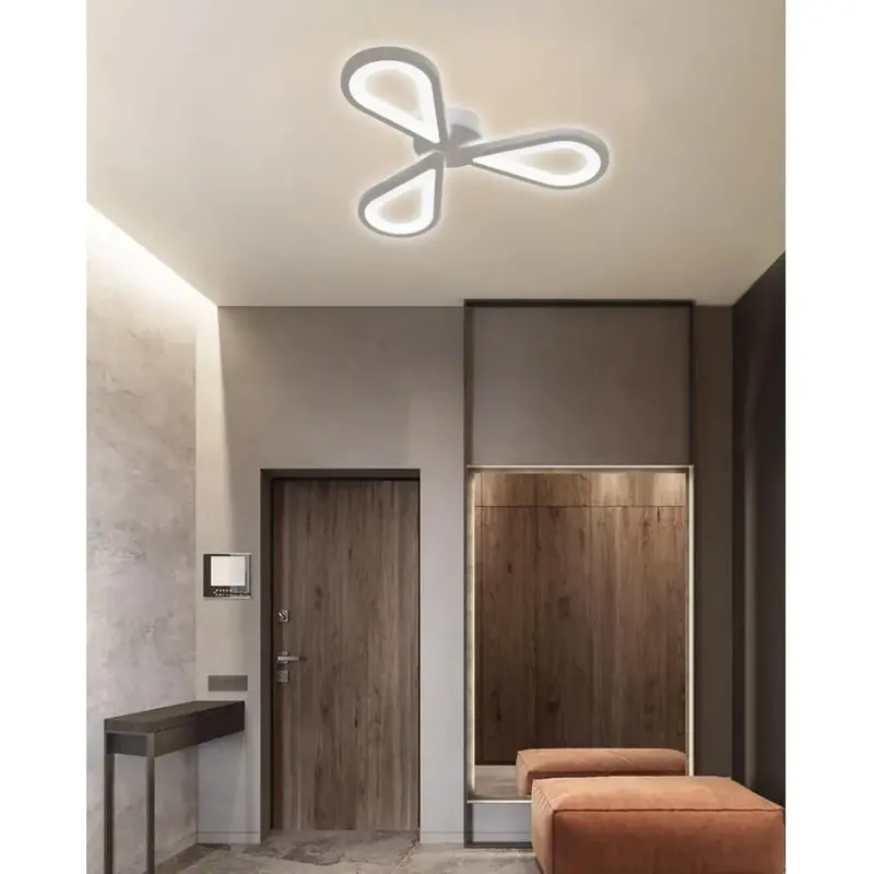 Previzualizare 3: Lustra LED AURALIUS 18W, 3 Petale, lumina Neutra, 4000K, Alb