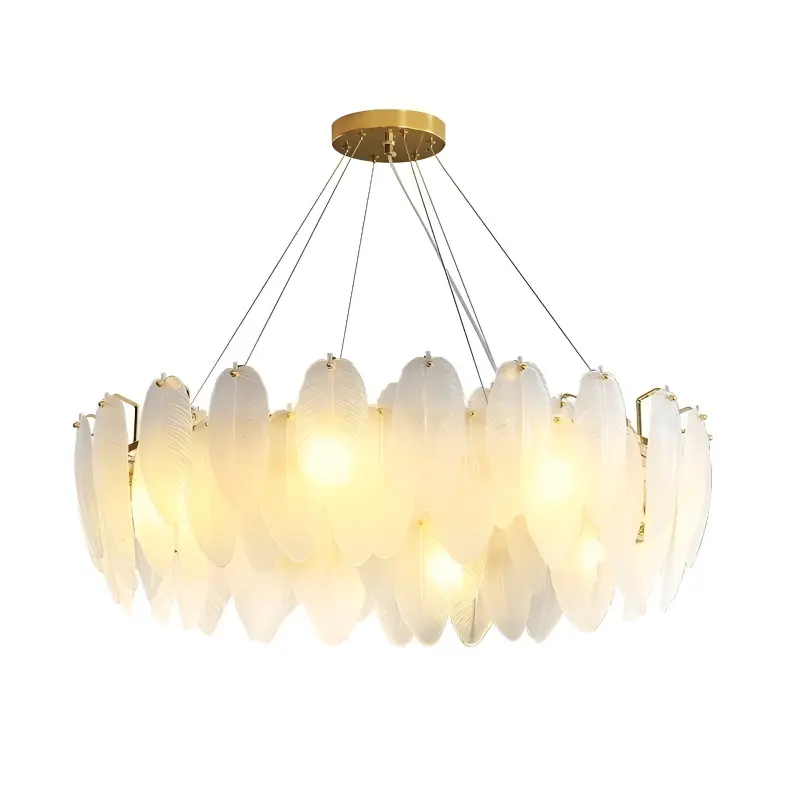 Previzualizare 4: Candelabru Cristal VICOMTE Eleganza, 6x E14, Diametru 50cm, Auriu, Inaltime Reglabila