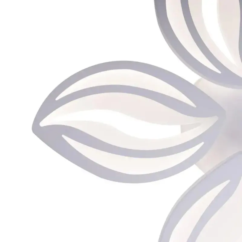 Previzualizare 2: Lustra LED cu telecomanda ORCHID 66W, 5 Petale, lumina Rece/Calda/Neutra, Dimabila, Alb