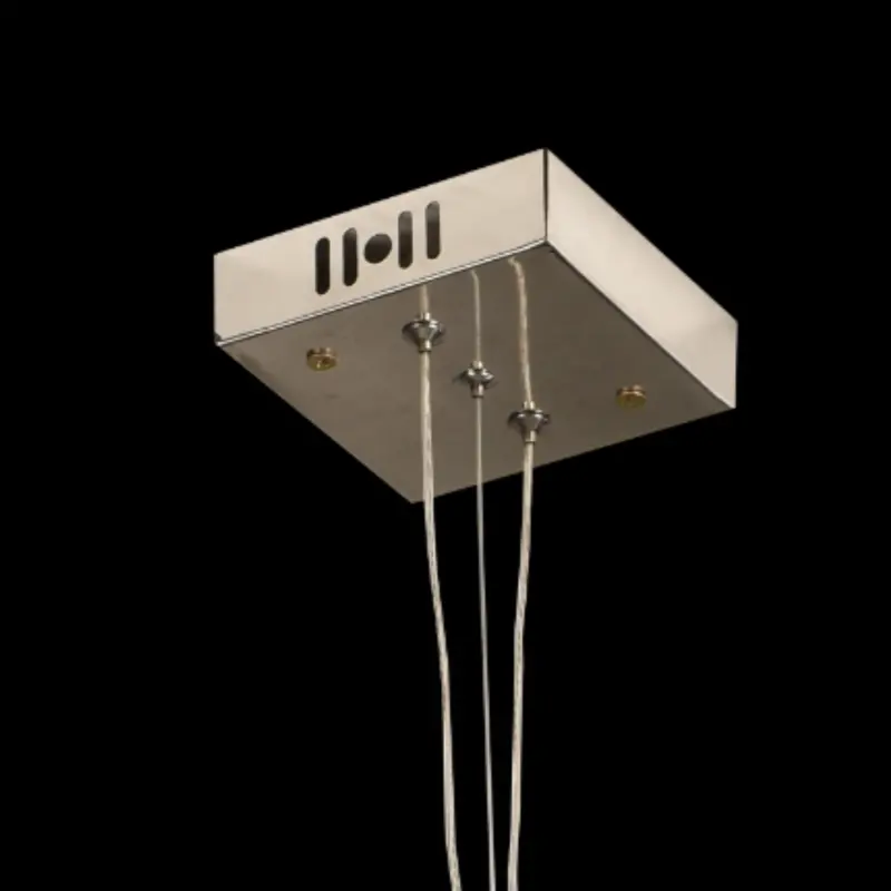 Previzualizare 3: Candelabru Cristal Opal cu telecomanda, Diametru 35 cm, 3000K/4000/6000K, Crom Lucios, Inaltime Reglabila