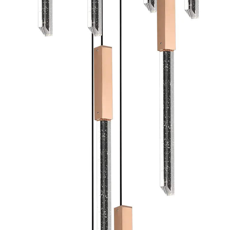 Previzualizare 2: Candelabru Cristal LED BEAMLUX Supremo ,22W, Lumina Calda/Neutra/Rece, Diametru 35cm Auriu