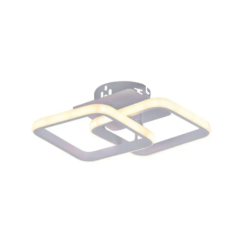 Previzualizare 2: Lustra LED LILIA 20W, 2 Patrate, lumina Rece/Calda/Neutra, Alb