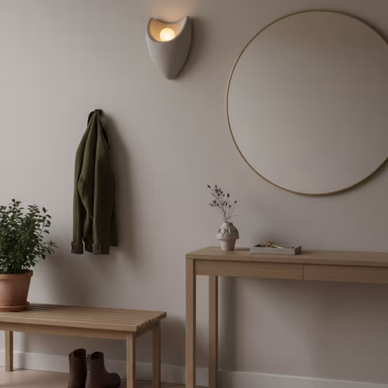 Previzualizare 2: Aplica Decorativa CONNO, 26cm, 1xE27, Polistiren, Gri
