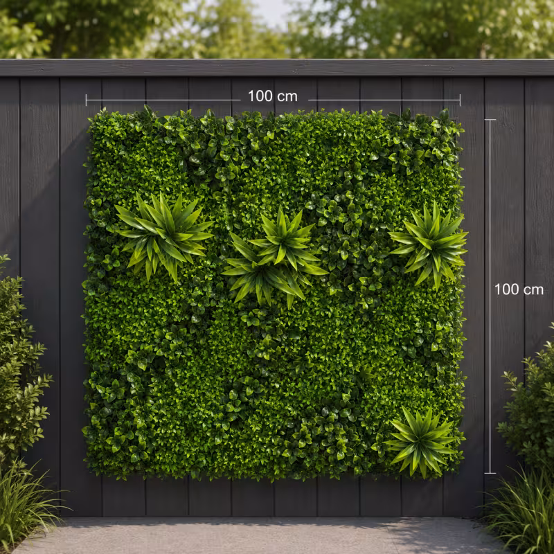 Previzualizare 3: Planta Artificiala Panou de Gard Viu Cimisir, 100 x 100 cm, Verde