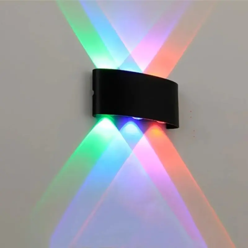 Previzualizare 2: Fantas Aplica LED RGB Interior/Exterior, 6 Surse x 1W, IP65, Negru, 3000K