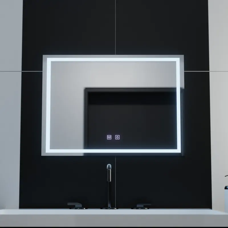 Previzualizare 3: Oglinda LED Rectangulara, 70x50cm, RADIANTE Touch , Sistem Dezaburire, Dimabila