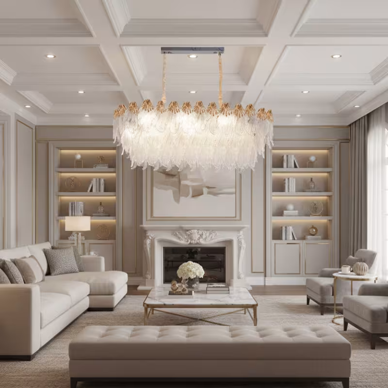 Previzualizare 2: Candelabru Cristal MURANO Supremo 10xE14, 100x40 cm, Auriu, Inaltime Reglabila, Metal si Cristal