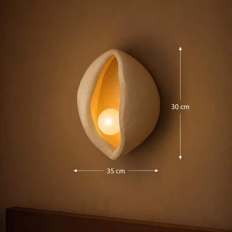 Previzualizare 4: Aplica Decorativa CONCHA, 30x35cm, 1xE27, Polistiren, Alb
